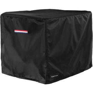 Universal Generator Cover 32x24x24 Inches,600D Heavy-Duty Oxford Fabric,Dustproof and Waterproof Protection for Generators, Suitable for Most 5000-10000W Generators, Black 