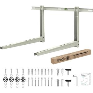 Mini Split Wall Mounting Bracket, Mini Split Brackets for Outside for 6000-36000 BTU Minisplit/Air Conditioner/Heat Pump (Max 550 LBS), Pre-Drilled 16" Holes to Match U.S. Wall Stud Standard