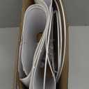 Large White Lamp Shades Set of 2, 12"Top x 16"Bottom x 11"High, Natural Linen Hand Crafted, Drum Lampshades for Floor Lamps Table Lamps, Spider, Harp Holders Included, Easy Assembly Required