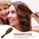 DOITOOL Sandalwood Massage Comb Wide Tooth Scalp Massager for Hair Detangling and Scalp Health Relief Wooden Hair Comb for Women 6.77 Inch