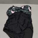 SUUKSESS Women Sexy Tummy Control One Piece Swimsuits Halter Push Up Bathing Suits (Medium, #1 Tropical Floral Black)