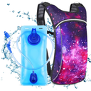 Rave Hydration Pack, Hydration Backpack with 2L Hydration Bladder, Festival Essential Water Backpack for Hiking, Running, Cycling, and Music Festivals
