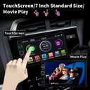 Double Din Car Stereo Radio Compatible with Apple Carplay and Android Auto, 7-Inch HD Touchscreen with Voice Control, Mirror Link, Backup Camera, Steering Wheel, Bluetooth, FM, USB/TF/AUX Port