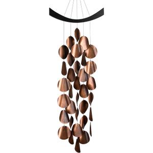 Signature Collection, Moonlight Waves, 34'' Copper Decor Designs - Coastal Gifts Wind Chimes for Outdoor, Patio, Home or Garden Dcor (MW)