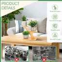 4 Pcs Bamboo Plant Stand for Indoor 3 Tiers Succulent Windowsill Shelf Small Tabletop Plant Flower Holders for Home Garden Patio Lover Gift Office Living Room Bedroom Decoration