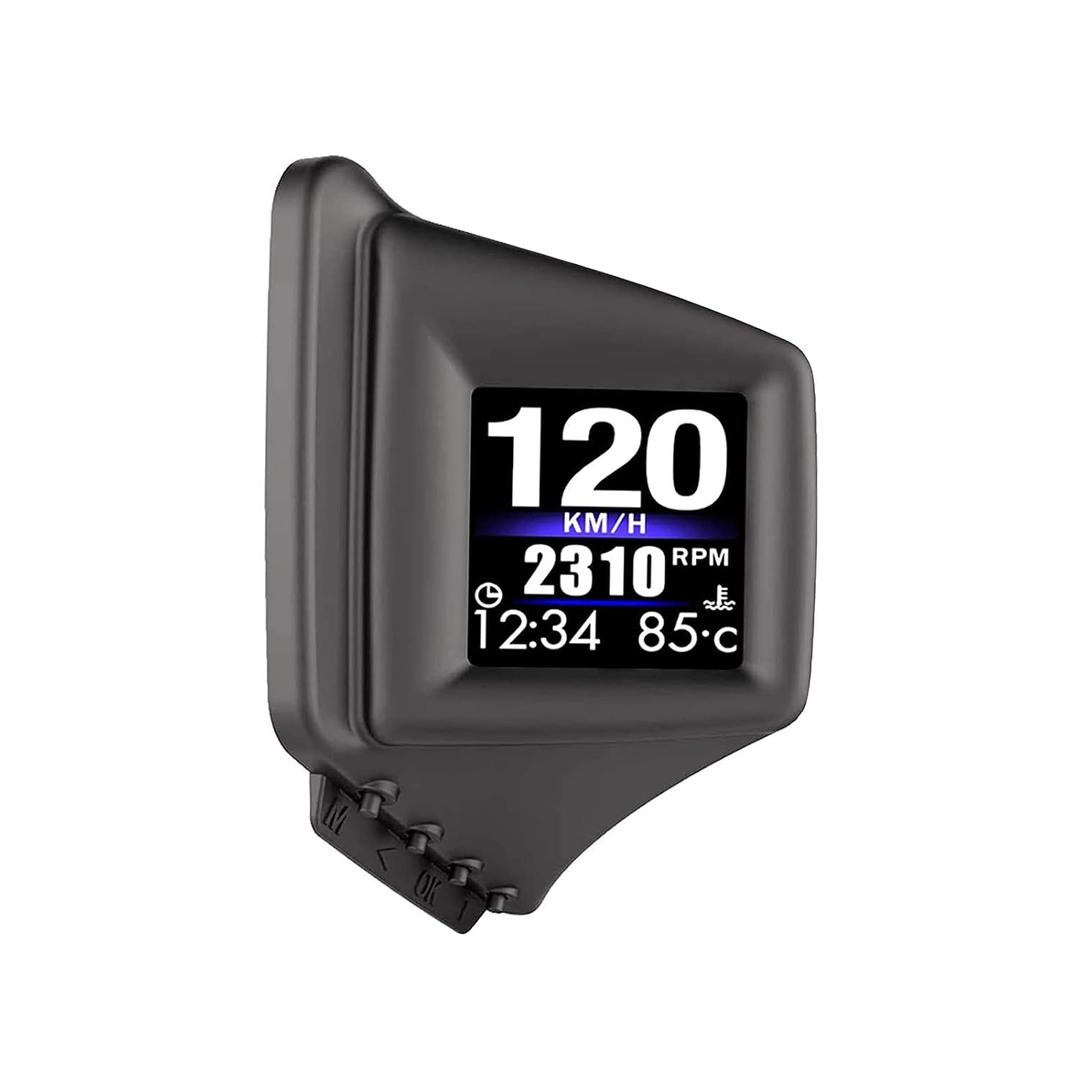 Head Up Display, Car HUD P8, OBDII & GPS Dual System, The 1st Model in The Market Can be Installed on A-Pillar Trim, Only works on most 2008+ cars