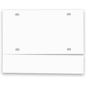 Temporary License Plate Tags - Printable Tear Resistant Waterproof Tags for Car Dealers (100 per Pack) (1 Perf / 5 Mil)