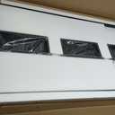43" X 30" Black Wall Mounted Mirror for Wall, Full Length Mirror with Shelf and Hooks, Large Wall Mirror with Metal Frame 3 Trays and 8 Hooks for Living Room, Hallway, Bedroom