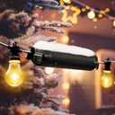 RESTMO 5-Piece Outdoor Waterproof Electrical Box Set  12.5" x 8.5" x 5" Large & 7.1" x 2.3" x 2.3" Small, Weatherproof Boxes for Power Strip, Outlet, Plug, Socket, Timer, Holiday Light, Black