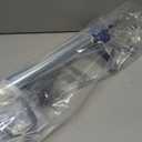 Newborn 632-GTS Bulk/Sausage Deluxe Smooth Hex Rod Caulking Gun with Comfort Grip, 32 oz. Bulk/10-30 oz. Sausage Packs, 14:1/7:1 Thrust Ratio, Silver
