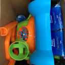 SLOOSH Bubble Lawn Mower Toddler Toys - Spill-Proof Bubble Machine Pretend Gardening Play Toy for Age 1 2 3 1-3 Year Old Baby Boys Indoor Outdoor Use, Easter Basket Stuffers Birthday Gifts (Blue)