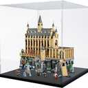 DuvinDD Acrylic Display Case for Collectibles Large Clear Lego Display Case Countertop Dustproof Protection Storage Box for Lego Deku Tree 77092, Lego Hogwarts Castle 76435(17x17x17inch)