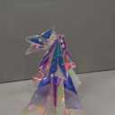 Holographic Christmas Tree, 15 Inch Desktop Decoration Tree with LED Lights, Prismatic Iridescent Christmas Tree Gift for Kids Girls Families Office Indoor Decorations