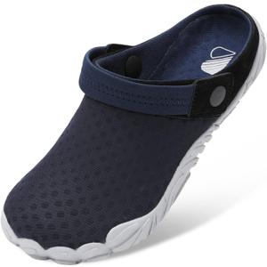 Besroad Outdoor Hiking Slip on Sandals Sports Water Shoes Fashion Sneakers Slippers Classic Clogs for Women Men (9 Women/7.5 Men, Navy Blue)