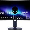 Alienware 34 Curved Gaming Monitor AW3425DWM - 34-inch WQHD 180Hz 1ms Display, 1500R, AMD FreeSync Premium, VESA AdaptiveSync.