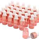 30 Pack Pink Glass Dropper Bottles - Essential Oils Mini Sample Bottles DIY Perfume Cosmetic Containers (2ml)