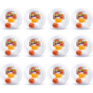 Liberty Imports 12 Pack Mini Basketball Electronic Handheld Shoot & Score Hoop Game with LED Lights & Sounds, Bulk Toys Birthday Party Favors Prizes for Kids, Adults