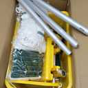 22 Qt (5.5 Gallon) Mop Bucket with Wringer for Floor Cleaning, Handle, Wheels, 16.5" L x 10.6" W x 26.4" H, Yellow,Add One Loop-end String Mop