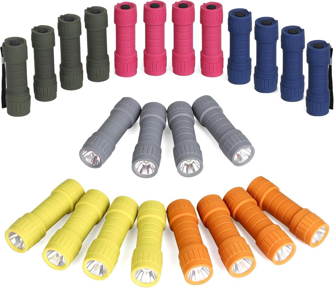24-Pack Small Flashlights Set, Super Bright 100 Lumen LED Flashlight Pack with 72-Piece AAA Batteries Included, Mini Flashlight, Outdoor Flashlight for Camping, Hiking, Emergency