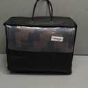 OLANLY Waterproof Outdoor Rug 6x9 ft, Outdoor Plastic Straw Rug for Camping, RV Mat Outside, Outdoor Carpet for Porch, Deck, Backyard, Balcony, Picnic, Black & Brown