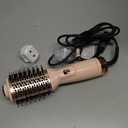 Dual Voltage Travel Hair Dryer Brush Mini Hot Air Brush with European Plug One Step Blow Dryer and Styler Volumizer for Home and Salon Use