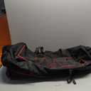 110L Expandable to 140L 32” Foldable Oxford Soft-Sided Rolling Duffle Bag with 2 Heavy-Duty Wheels,3 Large Compartments,Adjustable Shoulder Strap and Attached Organizer Pouch, Black Red