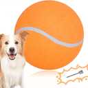Big Tennis Ball for Dogs, Giant Dog Tennis Ball Toy Large Outdoor Sports Gift for Small Medium Large Dog (Orange, 9.5 inch)