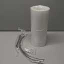 Wellmet 16"x16"x12" Assembly Required Lampshade for Table Lamp, Bedside Lamp, Floor Lamp, Fabric Drum Lampshade Classic Modern Style, Spider Fitter, White