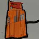 BENEGO Chainsaw Sharpening File Kit，Chainsaw Chain Sharpener with 4 Sizes Round File (5/32", 3/16", 13/64", 7/32"), Flat File, Handle, Stump Vise，Filing Guide & Pouch