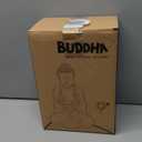 Goodeco Meditation Small Buddha Statue Figurine -Buddha with LED Tea Lights Candle Holder,Gift idea,Zen Home Decor Meditation Accessories 8" (1 pack, Brown)