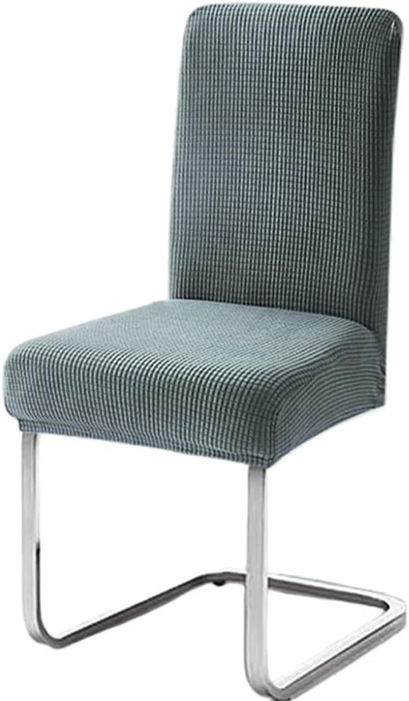 2pcs Waterproof Elasticity Chair Cover for Office Spandex Stretch Chair Cover Seater Case Dining Room Kitchen (Light Green)