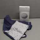 lulumoon Muslin Baby Blanket: Cotton Quilt Blankets for Toddlers - Reversible Nursery Crib Blanket for Baby Boys and Girls 47"x47"(Blue)