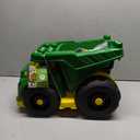 MEGA BLOKS John Deere Toddler Building Blocks Toy Set, Dump Truck with 25 Pieces and Storage, 1 Figure, Green, Ages 1+ Years