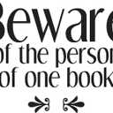 Girls The Person of One Book Beautiful Quote Wall Decal Decoration Books Quote Book Lovers Bookish Quotes Readers Lasts Years and Easily Removable - Size: 30 in(W) x 24 in(H)