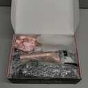 Ufree 5 in 1 Curling Iron with Interchangeable Ceramic Barrels (0.35"-1.25"), Curling Wand Set with Flat Iron Hair Straightener, Instant Heat Up, Dual Voltage Hair Curler, Gifts for Women (Rose Gold)