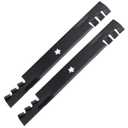 Toothed Mulching Mower Blades Fits Toro Timecutter 21" Deck Replaces, 2 Pack
