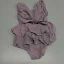 Douhoow Infant Baby Girl Romper Baby Ruffle Bodysuit Jumpsuit One-Piece Cotton Linen Clothes Size 80