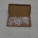 20 Pack Q Hanger Hooks with Safety Buckle, Rustproof Screw Hooks for Hanging String Lights, Bird Feeder, Plants, Wind Chimes & Holiday Decorations, Holds Up to 40 lbs2.2" White Vinyl Coated