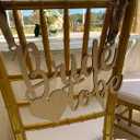 Bride to be' chair Wood Sign - Reception Wedding Decor with Ribbon- Engagement Wedding Party Table Decor for Ceremony Gifts for Bride Bridegroom Newlyweds