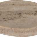 Creative Co-Op Marble Round Soapdish, Beige