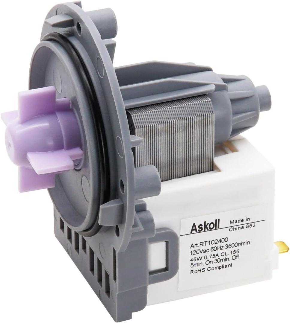 Washer Circulation Pump Fit for LG WM5000HWA WM5000HVA WM8000HVA WM8000HWA WM8100HVA WM8100HWA WM8500HVA WM9000HVA WM9000HWA WM9500HKA
