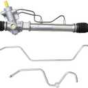 Rack Pinion Transfer Lines Hard Lines Compatible with Chevrolet Tahoe Suburban 1500 Avalanche for Escalade ESV for GMC Yukon 2008-2014 Hard Lines on Rack Replace 15254059 15254058