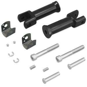 Harvards Chrome Passenger Peg Mount Footpeg Supports for Harley Softail Models 2018-2025 Deluxe Fat Boy Heritage Sport Glide Softail Slim Street Bob Breakout Low Rider Models