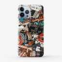 Western Cowboy Cowgirl Case Compatible with iPhone 15 Pro Max,Retro Wild Country Art Collage,Trendy Smooth Bright Tough PC Case for iPhone 15 Pro Max