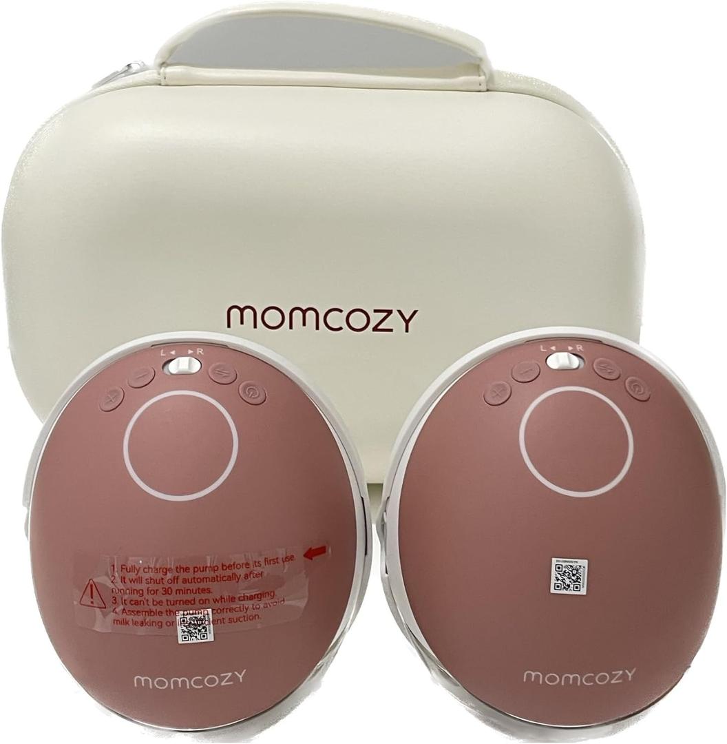 Momcozy Old Versions Breast Pump BP223,with DoubleFit Flange for Breastfeeding Moms,Red Double