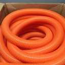 50 Ft. Orange Ultra-Flexible Crushproof Commercial Wet/Dry Vacuum Hose with 1.5 Inch Inner Diameter and 2 Swivel End Cuffs