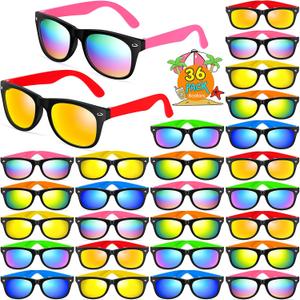 GINMIC Kids Sunglasses Bulk, Neon Sunglasses Party Favors with UV400 Protection for Kids, Boys and Girls, Party Favor For Kids, Birthday Graduation Party Supplies, Beach, Pool Party Favors