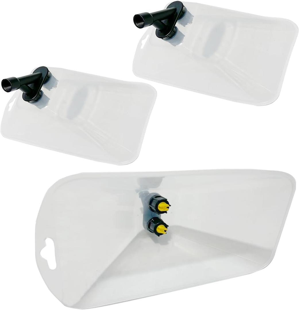 Drift Guard with Flat Sprayer Nozzle,Prevents Drift of Fine Droplets,for Use with Backpack Sprayer Small Drift Guard (2 Nozzles, 3PCS)