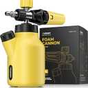 Foam Cannon for Pressure Washer, Car Wash Foam Sprayer with 1/4 Quick Connector, Heavy Duty Car Wash Foam Gun, Adjustable Nozzle, Wide Neck, 1 L Bottle