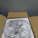 Living Room Lamps Set of 2, 25.8" Ceramic Table Lamps for Bedrooms with Linen Shade, Modern Farmhouse Lamps for Nightstand with Rotary Switch